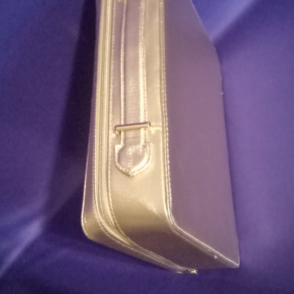 Slim Gold Makeup Train Case View 3